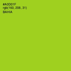 #A0D01F - Bahia Color Image