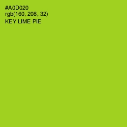 #A0D020 - Key Lime Pie Color Image