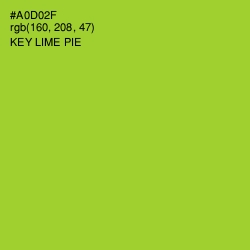 #A0D02F - Key Lime Pie Color Image