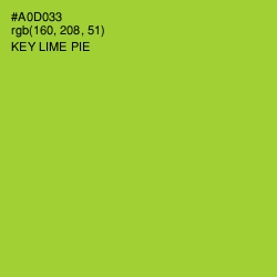 #A0D033 - Key Lime Pie Color Image