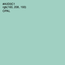 #A0D0C1 - Opal Color Image