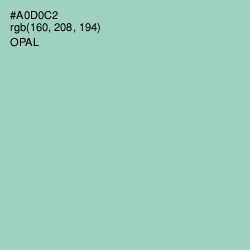 #A0D0C2 - Opal Color Image