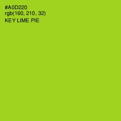 #A0D220 - Key Lime Pie Color Image