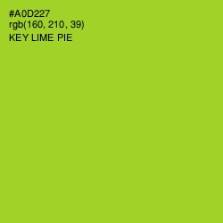 #A0D227 - Key Lime Pie Color Image