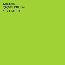 #A0D236 - Key Lime Pie Color Image