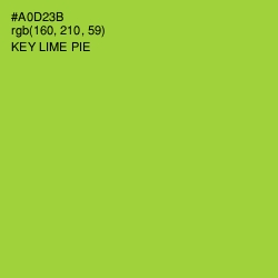 #A0D23B - Key Lime Pie Color Image