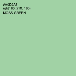 #A0D2A5 - Moss Green Color Image