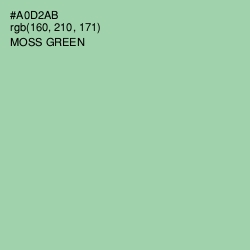 #A0D2AB - Moss Green Color Image