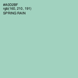 #A0D2BF - Spring Rain Color Image