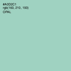 #A0D2C1 - Opal Color Image