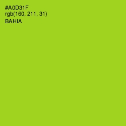 #A0D31F - Bahia Color Image