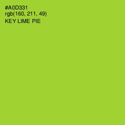 #A0D331 - Key Lime Pie Color Image