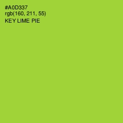 #A0D337 - Key Lime Pie Color Image