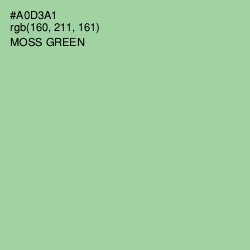 #A0D3A1 - Moss Green Color Image