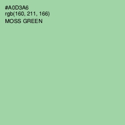 #A0D3A6 - Moss Green Color Image