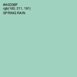 #A0D3BF - Spring Rain Color Image