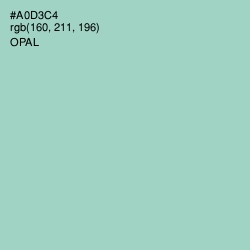 #A0D3C4 - Opal Color Image