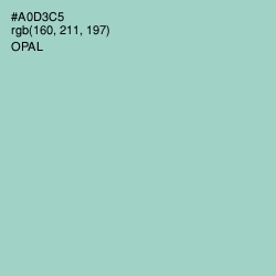 #A0D3C5 - Opal Color Image