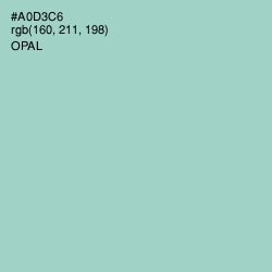 #A0D3C6 - Opal Color Image