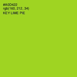 #A0D422 - Key Lime Pie Color Image