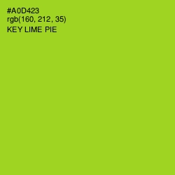 #A0D423 - Key Lime Pie Color Image