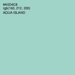 #A0D4C8 - Aqua Island Color Image