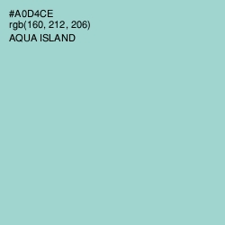 #A0D4CE - Aqua Island Color Image