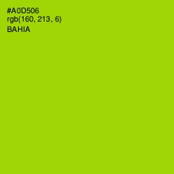 #A0D506 - Bahia Color Image