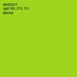 #A0D51F - Bahia Color Image