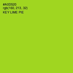#A0D520 - Key Lime Pie Color Image
