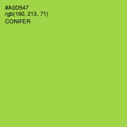 #A0D547 - Conifer Color Image