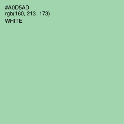 #A0D5AD - Moss Green Color Image
