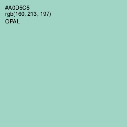 #A0D5C5 - Opal Color Image
