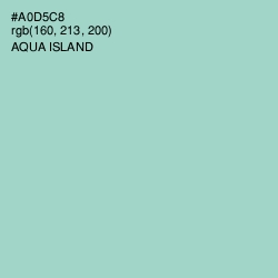 #A0D5C8 - Aqua Island Color Image