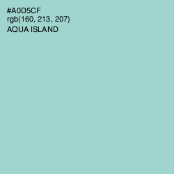 #A0D5CF - Aqua Island Color Image