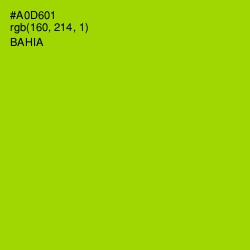 #A0D601 - Bahia Color Image