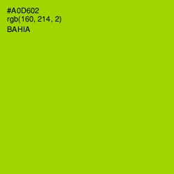 #A0D602 - Bahia Color Image