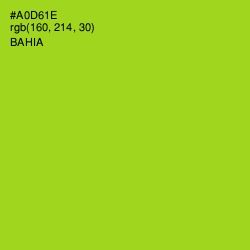 #A0D61E - Bahia Color Image