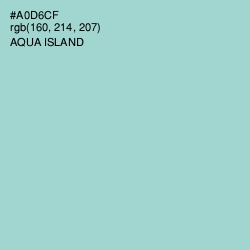 #A0D6CF - Aqua Island Color Image