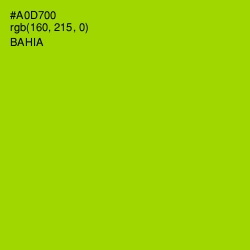 #A0D700 - Bahia Color Image