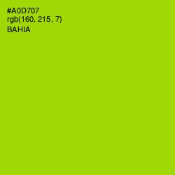 #A0D707 - Bahia Color Image