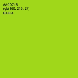 #A0D71B - Bahia Color Image