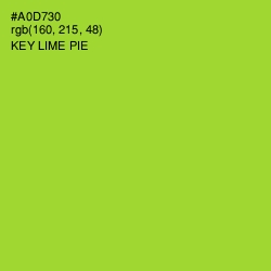 #A0D730 - Key Lime Pie Color Image