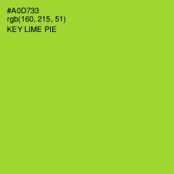 #A0D733 - Key Lime Pie Color Image