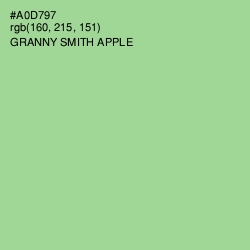 #A0D797 - Granny Smith Apple Color Image