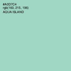 #A0D7C4 - Aqua Island Color Image