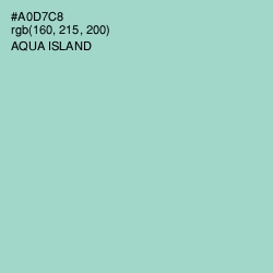 #A0D7C8 - Aqua Island Color Image