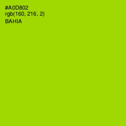 #A0D802 - Bahia Color Image