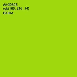 #A0D80E - Bahia Color Image