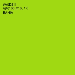 #A0D811 - Bahia Color Image